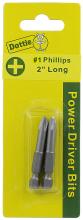 LH Dottie IB1PLC - Carded 2 pc. #1 X 2" Phillips Power Bit