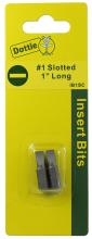 LH Dottie IB1SC - Carded 2 pc. #1 X 1" - #6 Slotted Insert Bit