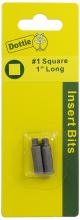 LH Dottie IB1C - Carded 2 pc. #1 X 1" - #6 Square Drive Inser