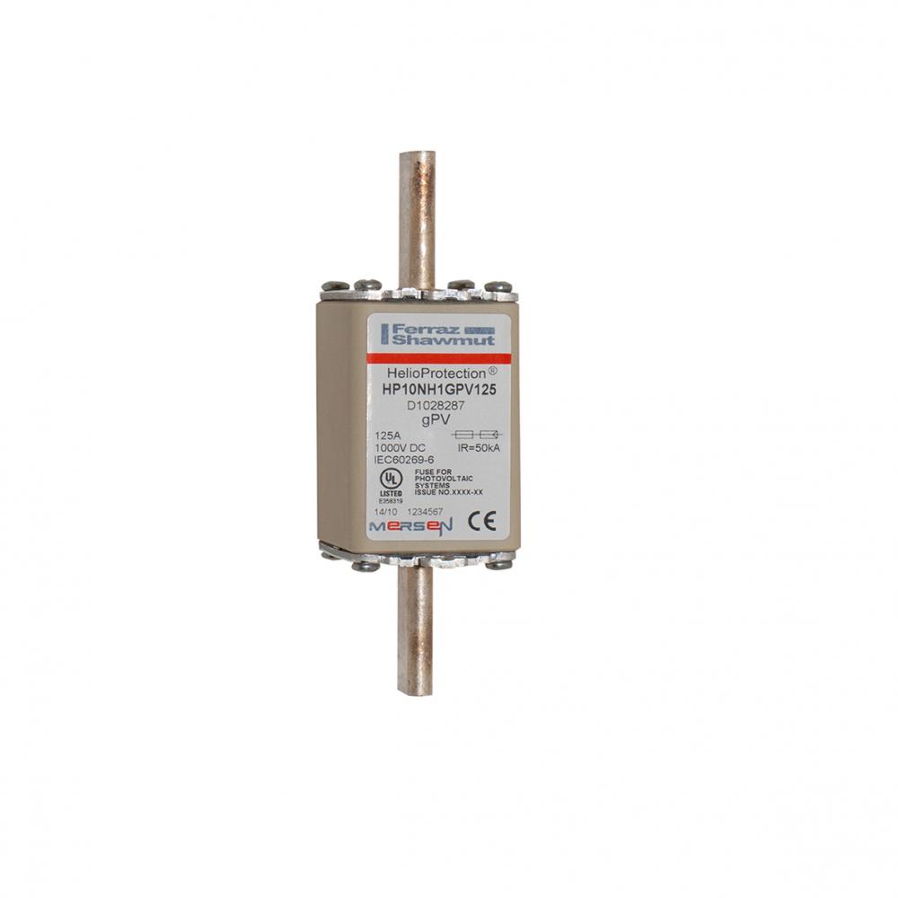 PV Fuse gPV 1000VDC IEC 1000VDC UL NH1 125A Plai