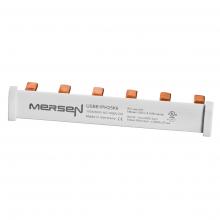 Mersen USBB1PH25K6 - 6P 1PH 600VAC/1000VDC BUSBAR