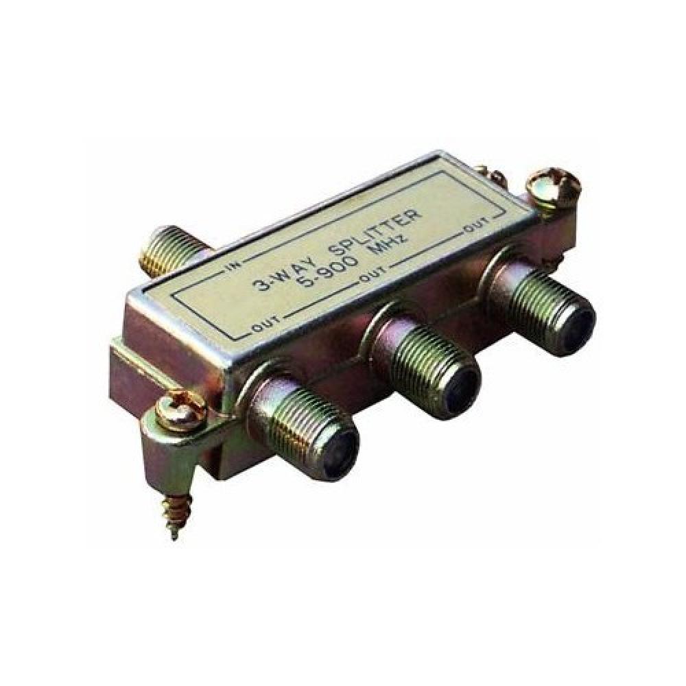 3 Way Splitters wGround Block 5-900 Mhz