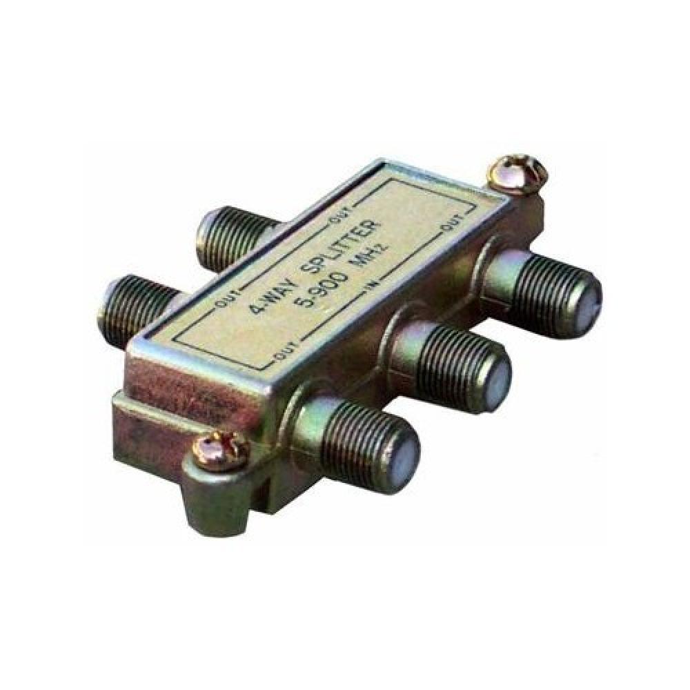 4 Way Splitters wGround Block 5-900 Mhz