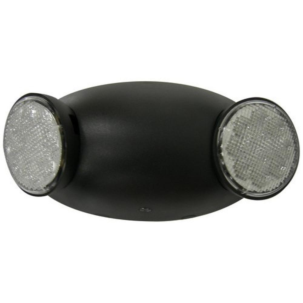 RndHd LED Emerg Lgt HOP Rmt Capable Blk