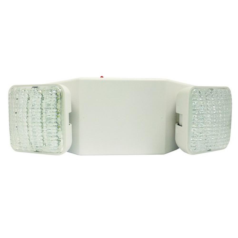 Square Head LED Emerg Lgt HigHOutput Wht