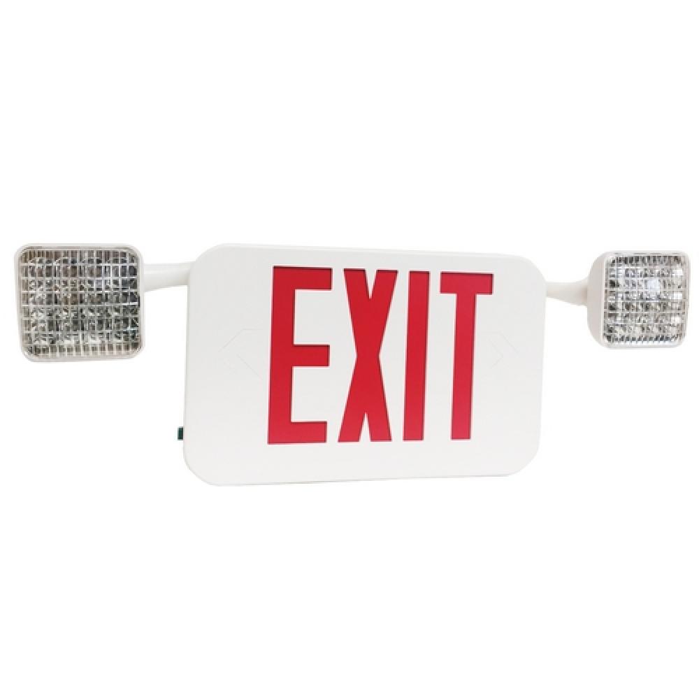 LED Sq RtHd Cmb ExEmrg Lgt Rd LED Wht