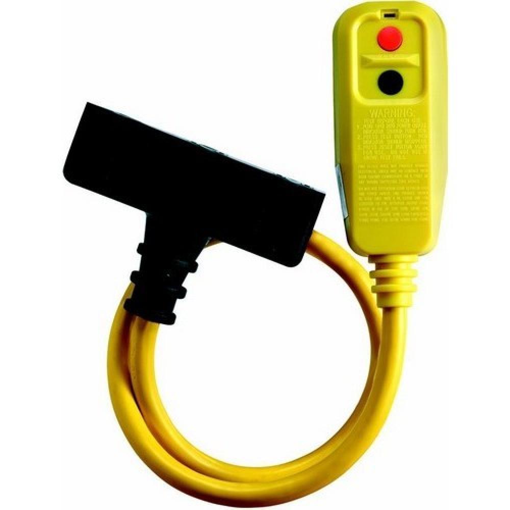 Right Angle Tri-Tap Portable GFCI