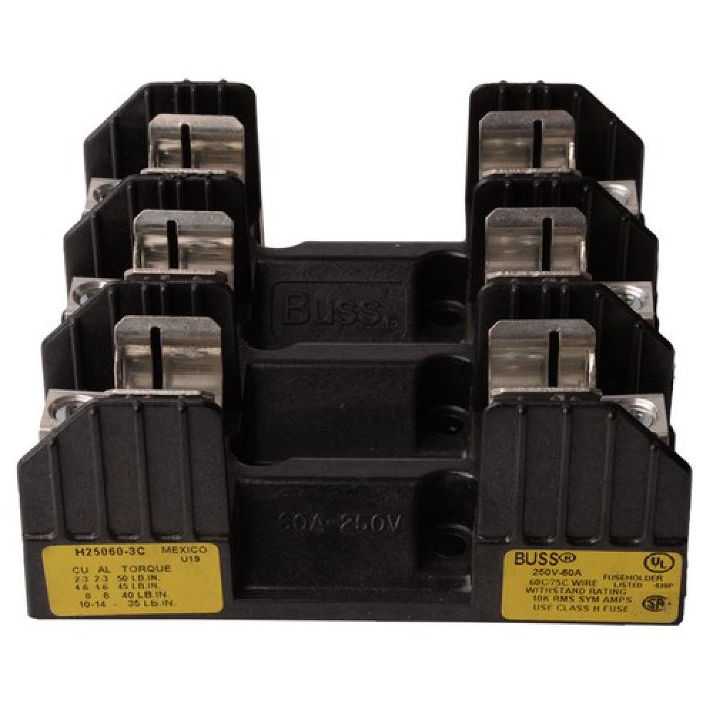 Class H FuseBlock 3 Pole 250V Box Lug