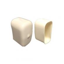 Morris 17682 - Plastic White End Caps 13/16” Channel