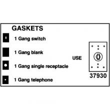 Morris 37930 - 1 Gang Switch/Receptacle Gasket