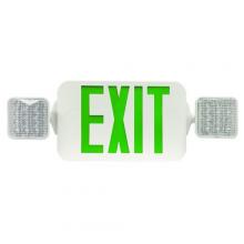 Morris 73434 - SqHd LED Cmb Ext/Emrg Lgt Grn LED Wht