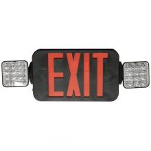 Morris 73443 - SqHd LED Cmb Ext/Emrg Lgt Rmt Rd LED Blk