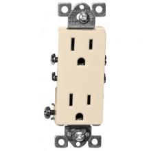 Morris 82018 - Deco Duplex Receptacle Almond 15A-125V