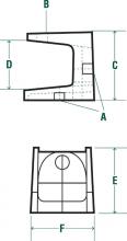 Robroy Industries IS-508 - 2-1/8 HANGER ROD BEAM CLAMP