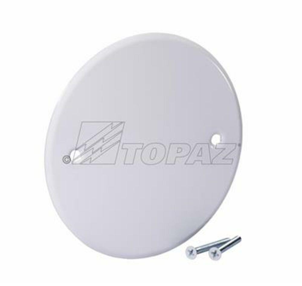 5" WHITE COVER PLATE W/8/32 SCREWS