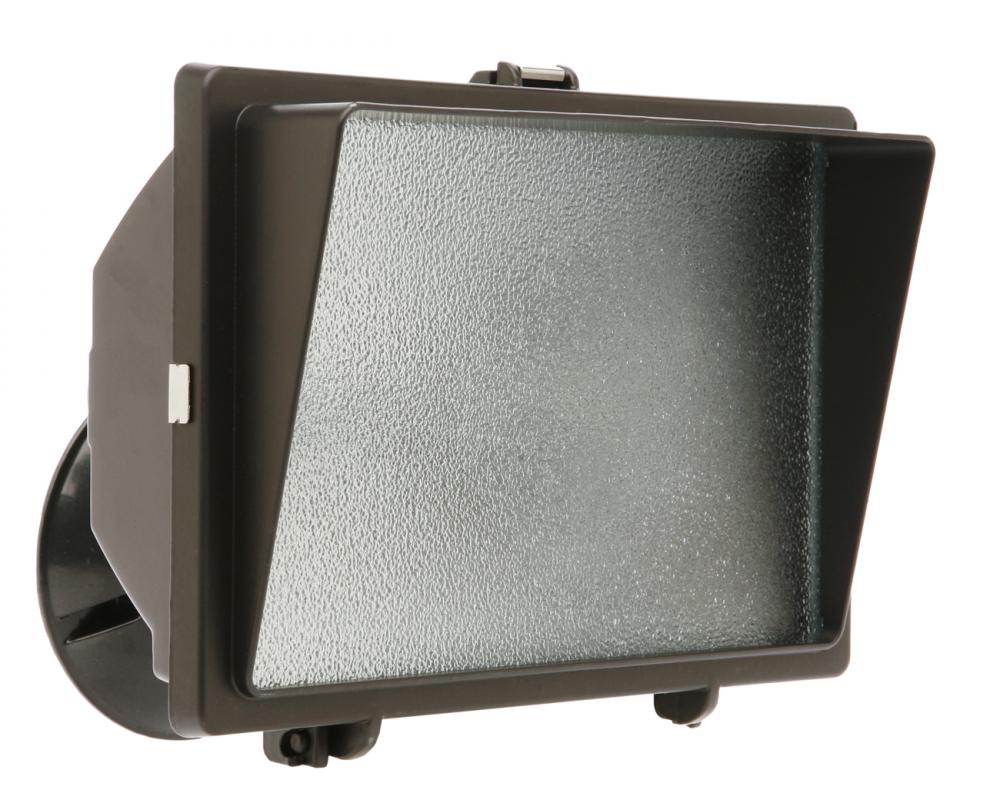 LT, SECURITY 500W HALOGEN W/ EYEBROW BR