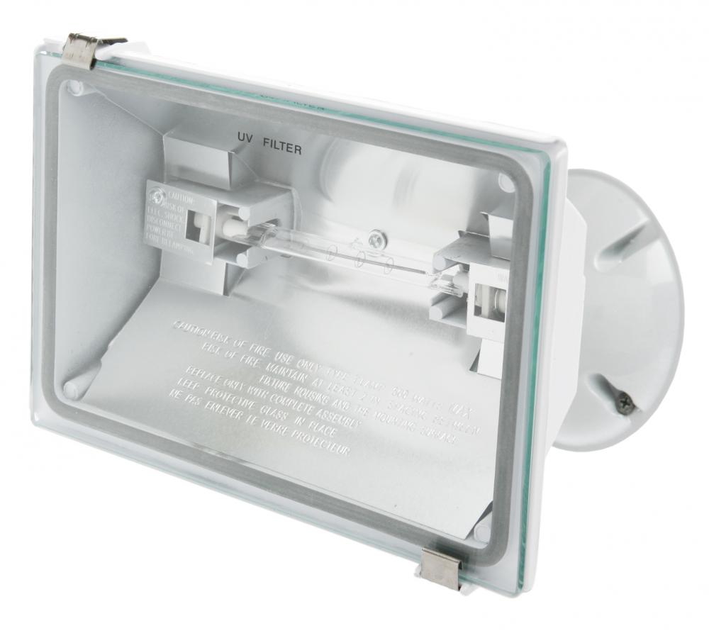 LIGHT, SECURITY 500W HALOGEN FLOOD WHITE