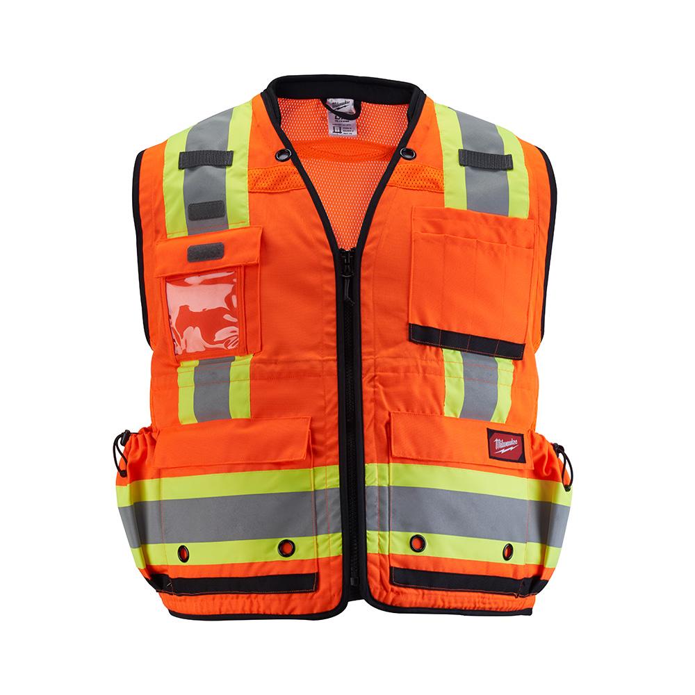 CL2 ORANGE SURVEYOR'S VEST 4XL/5XL