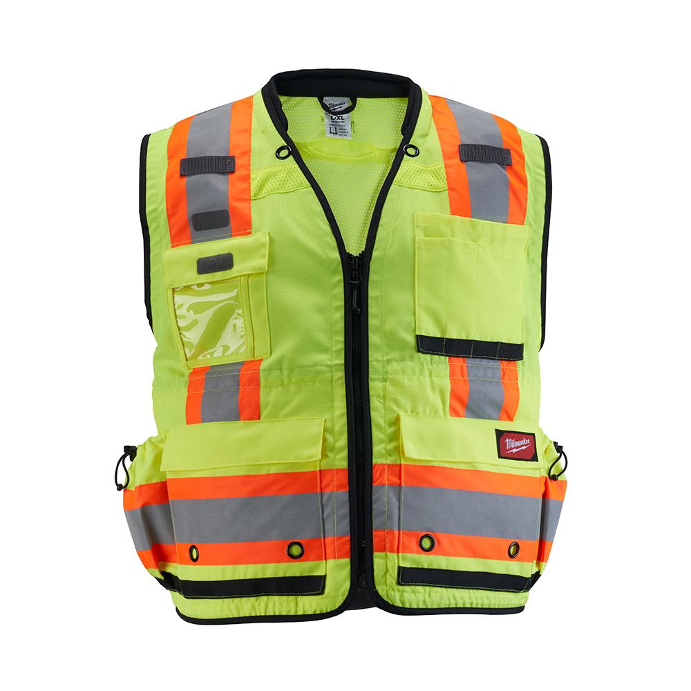 CL2 YELLOW SURVEYOR'S VEST 2XL/3XL