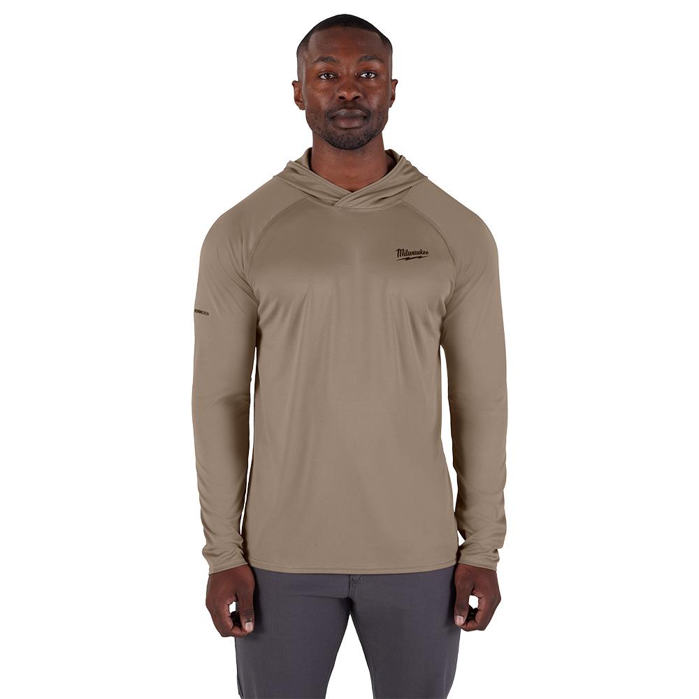 WORKSKIN™ Hooded Shirt - Sand M