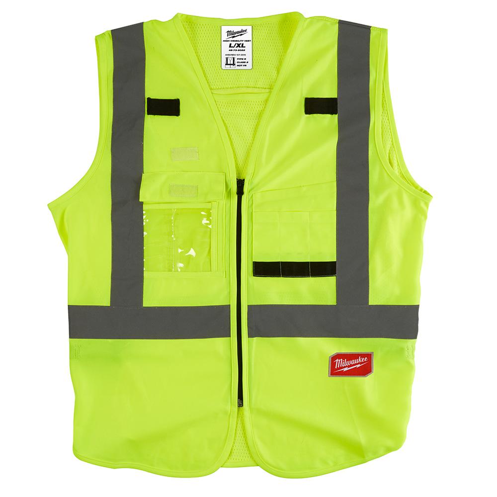 Hi Vis Yellow Safety Vest - L/XL