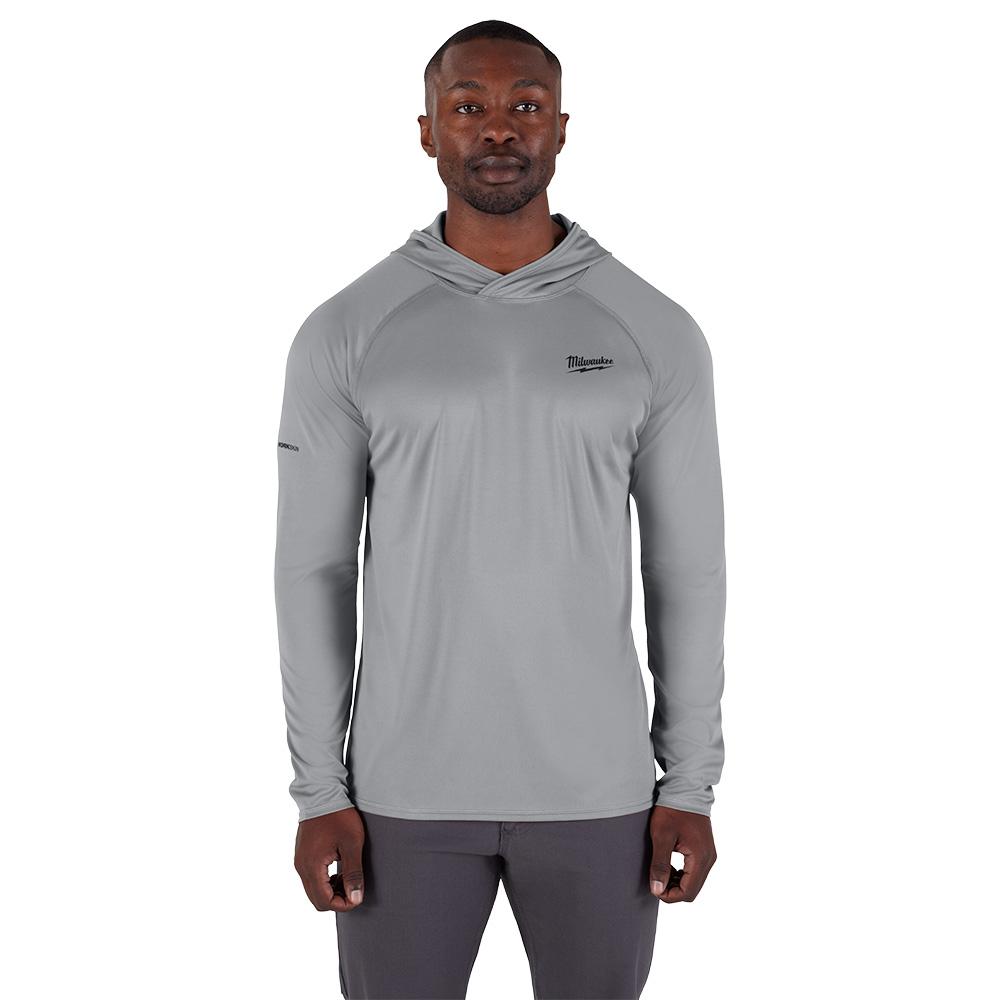 WORKSKIN™ Hooded Shirt - Gray XL