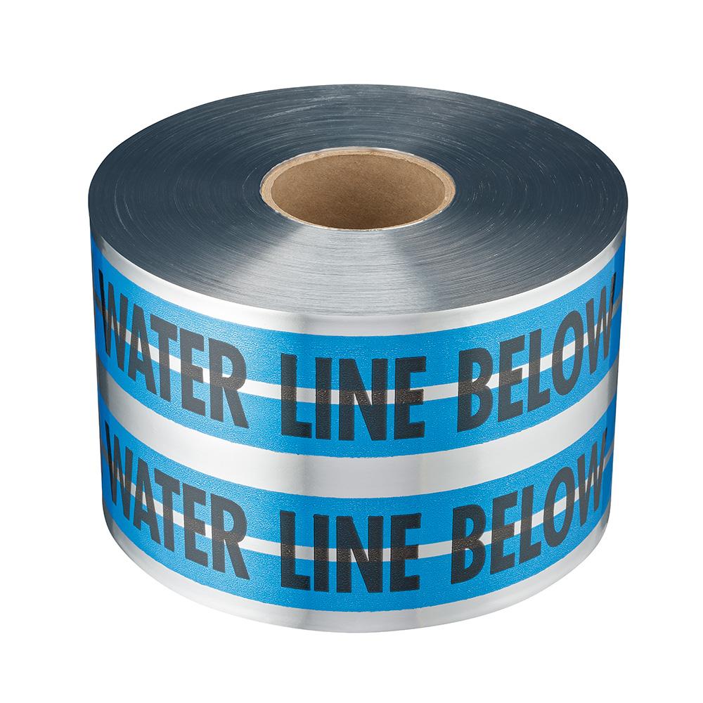 6 In. x 1000 Ft. Caution Water Line