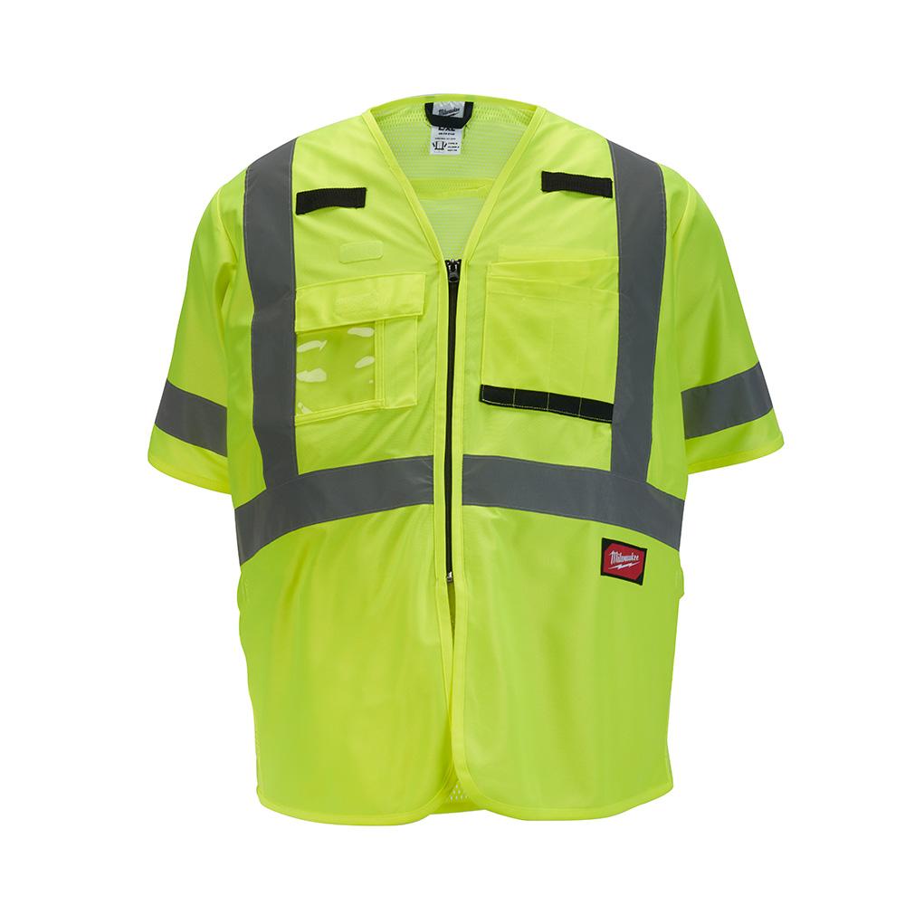 CL3 YELLOW SOLID VEST - 4XL/5XL