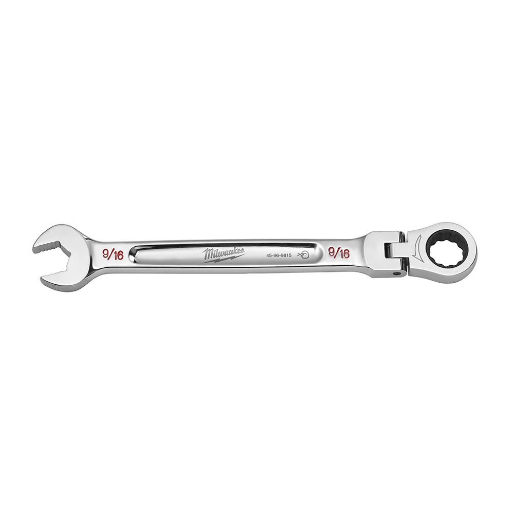 Flex head combination wrench