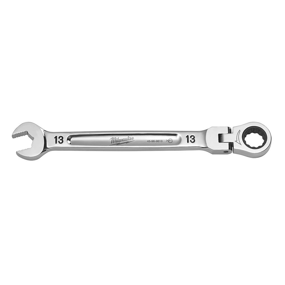 Flex head combination wrench