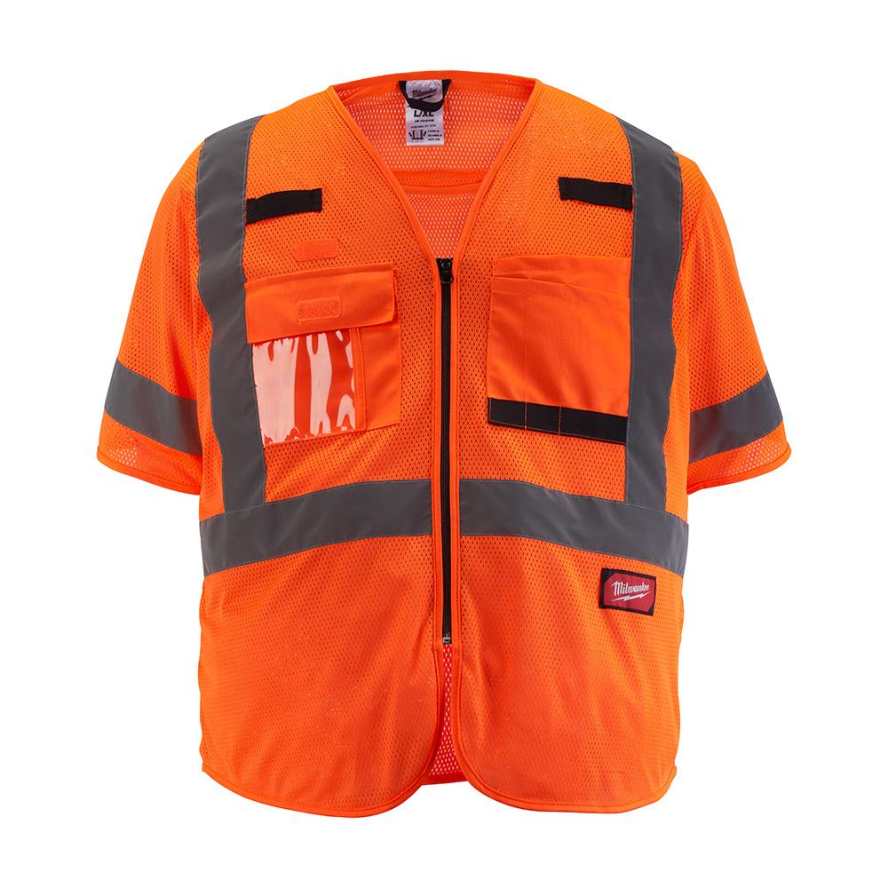 CL3 ORANGE MESH VEST - 4XL/5XL