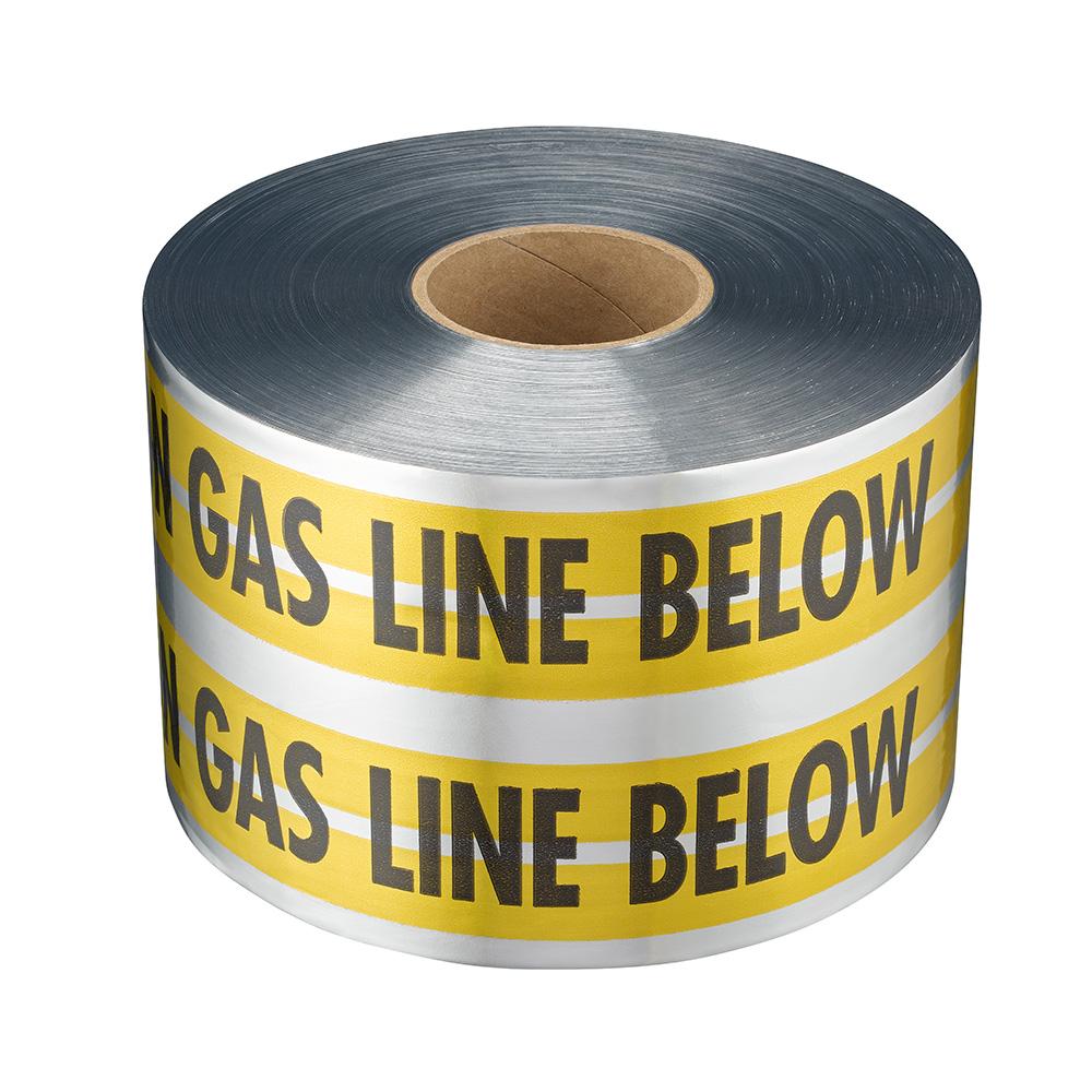 6 In. x 1000 Ft. Caution Gas Line