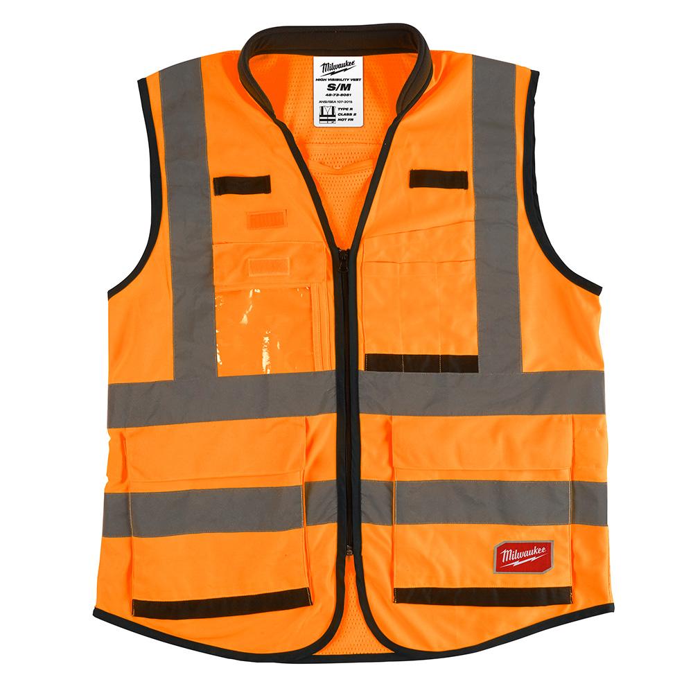 Hi Vis Orange Prfrm Sfty Vest - S/M