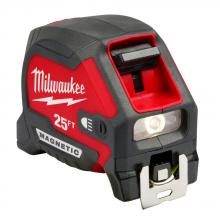 Milwaukee Electric Tool 48-22-0428 - 25ft mag tape measure w100L LED