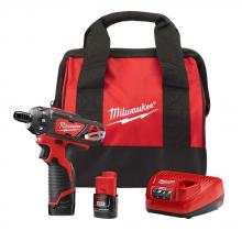 Milwaukee Electric Tool 2406-22 - M12 1/4”  Hex 2 Spd Screwdriver Kit