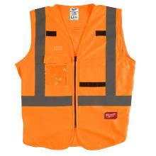 Milwaukee Electric Tool 48-73-5071 - Hi Vis Orange Safety Vest-S/M (CSA)