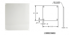 E-Box S64PJ - 304SS PNL FOR SJH SERIES ENCLS 23302