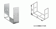 E-Box 12-UCP - PNTD U CONNECTOR FOR 12x12 WREWY 24972