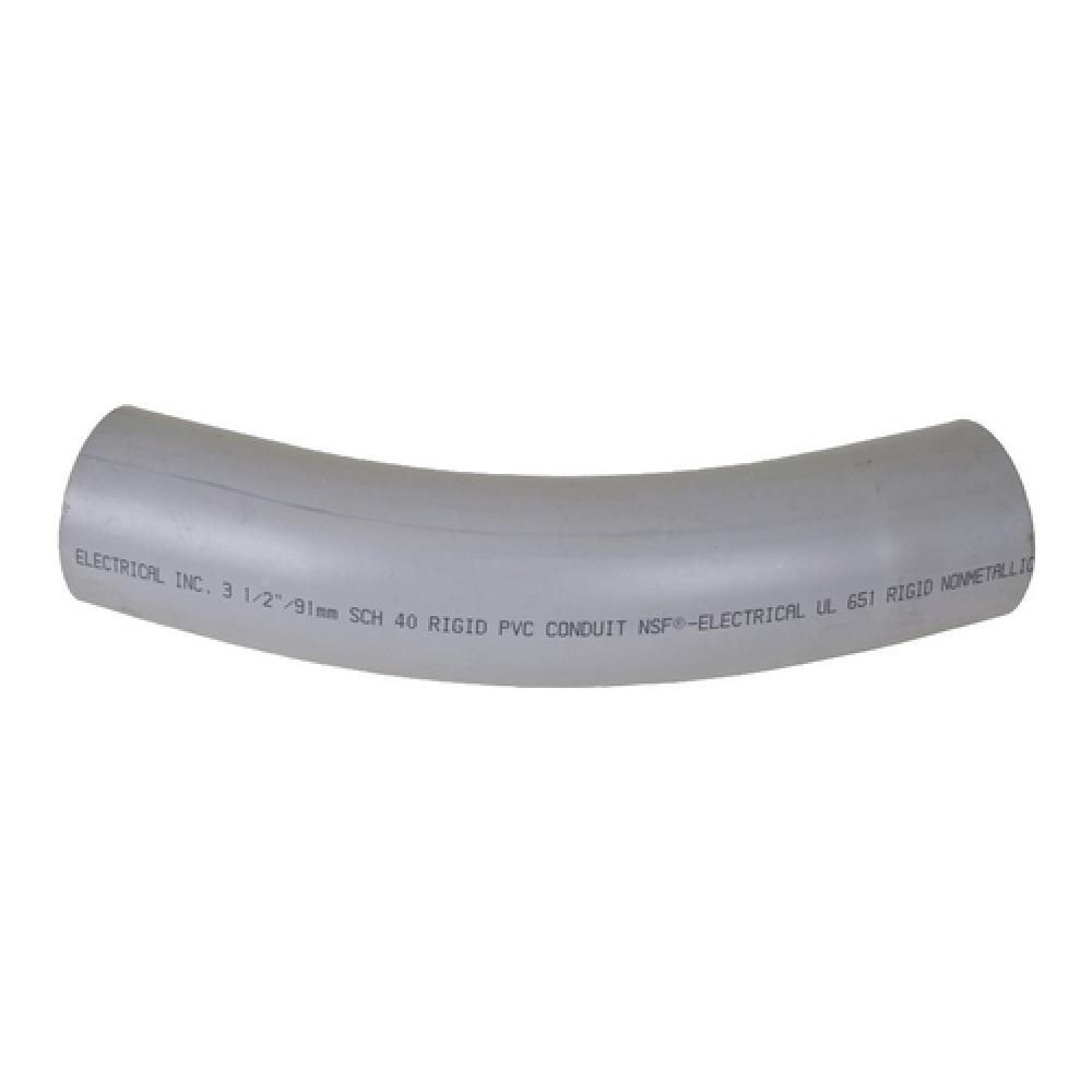 3 1/2"x45D PVC STD ELBOW SPxSP SCH40 SCEPTER