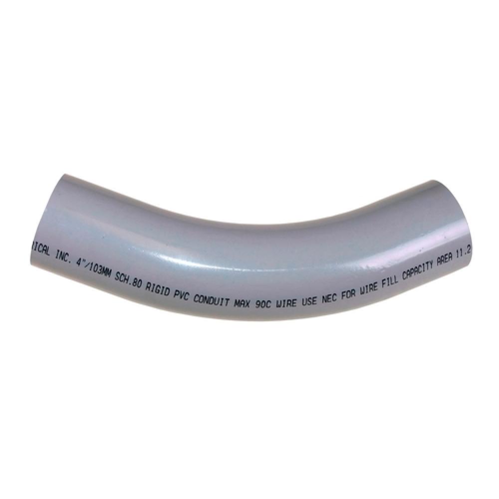 4"x45D PVC STD ELBOW SPxSP SCH80 SCEPTER/KRA