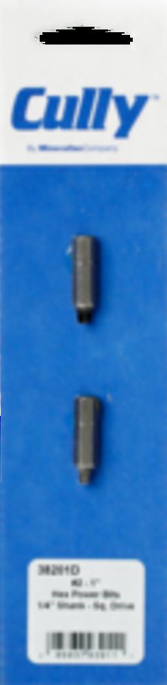 #2-1 SQ DR HEX POWER BIT 2PK