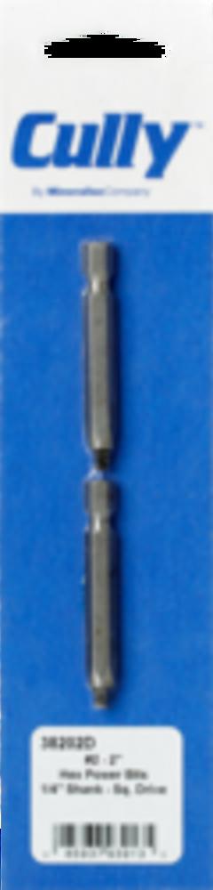 #2-2 SQ DR HEX POWER BIT 2PK