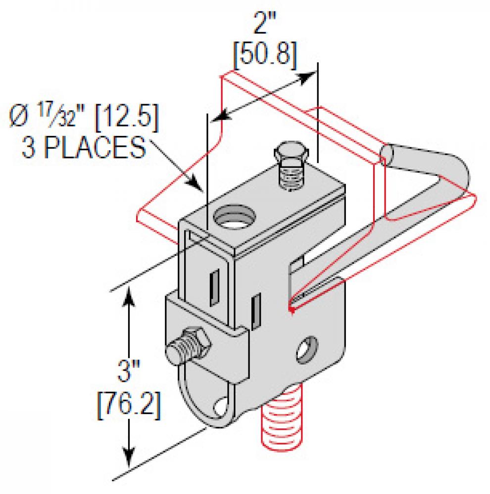 BEAMCLMP W/ JHOOK 3"-6" FLNG