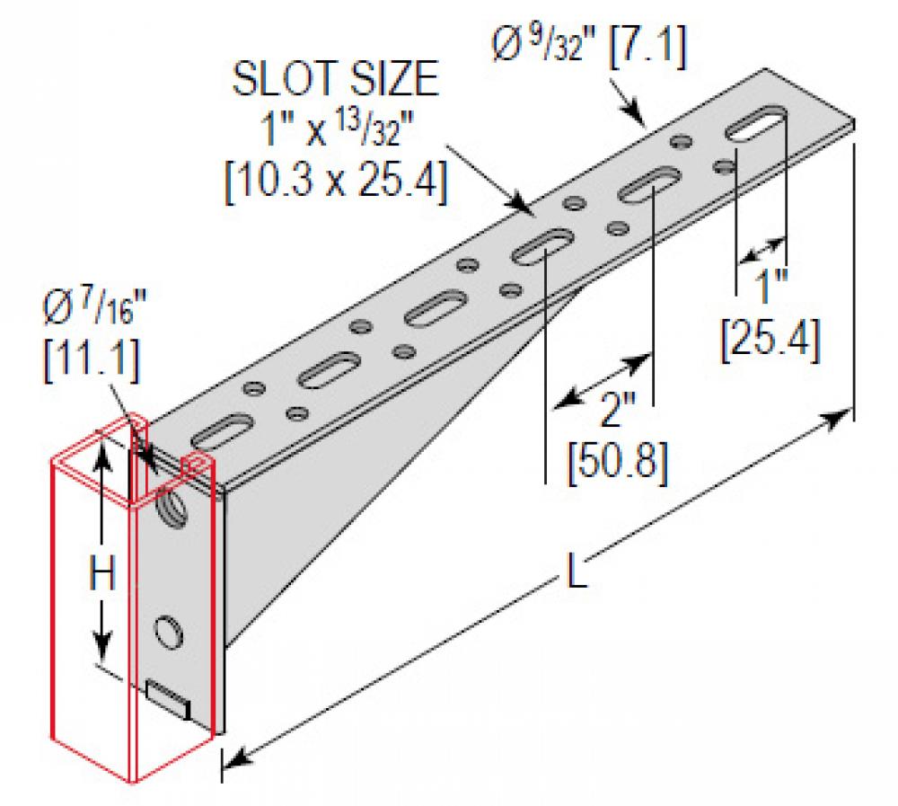 SLTD SHELF BRKT LEFT HAND 10