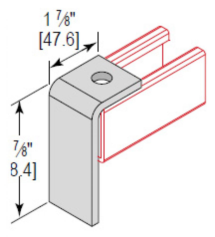 1 HOLE 3-7/8" CORNER ANGLE