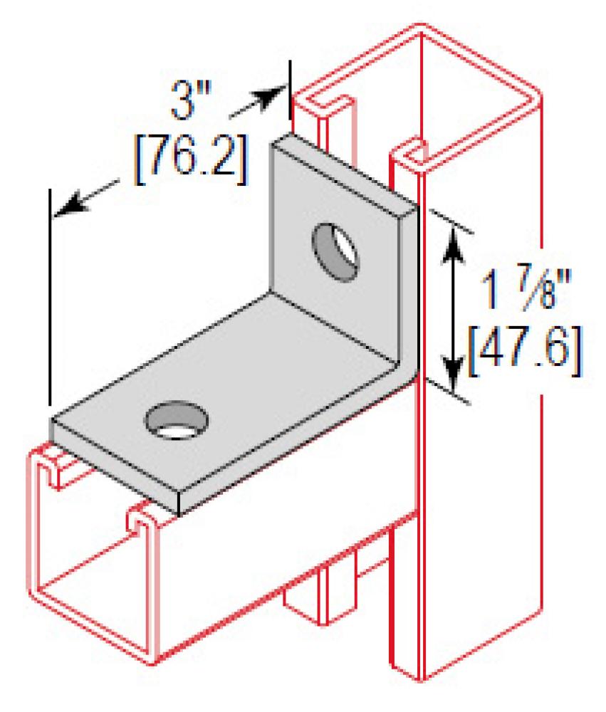 2 HOLE 3in CORNER ANGLE