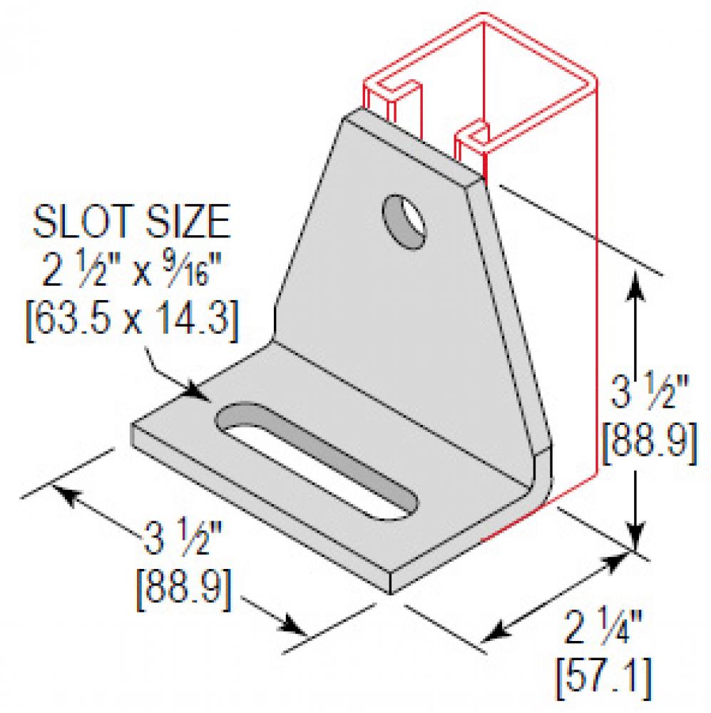 2 HOLE ADJUST GUSSET CRNER ANG