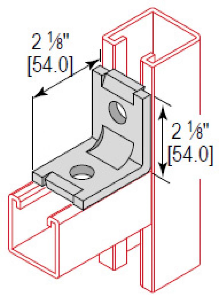 2 HOLE NO TWIST CORNER ANGLE