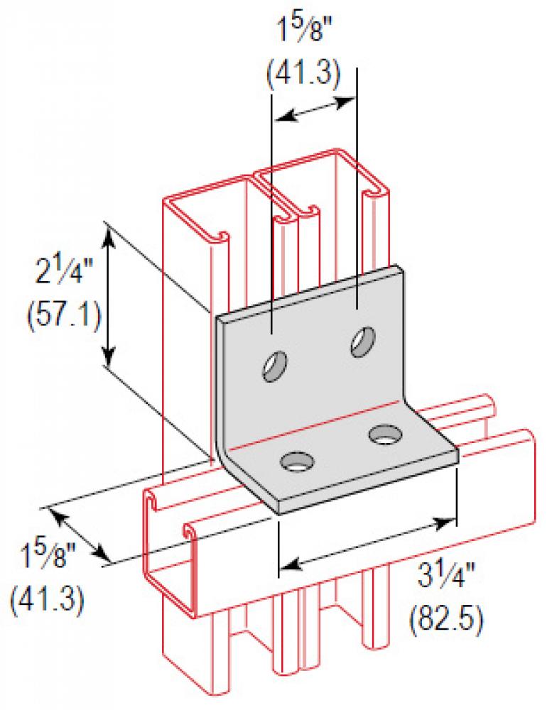 4 HOLE PARALLEL CORNER ANGLE