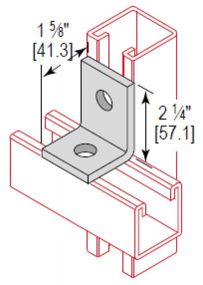 2 HOLE CROSS CORNER ANGLE SS